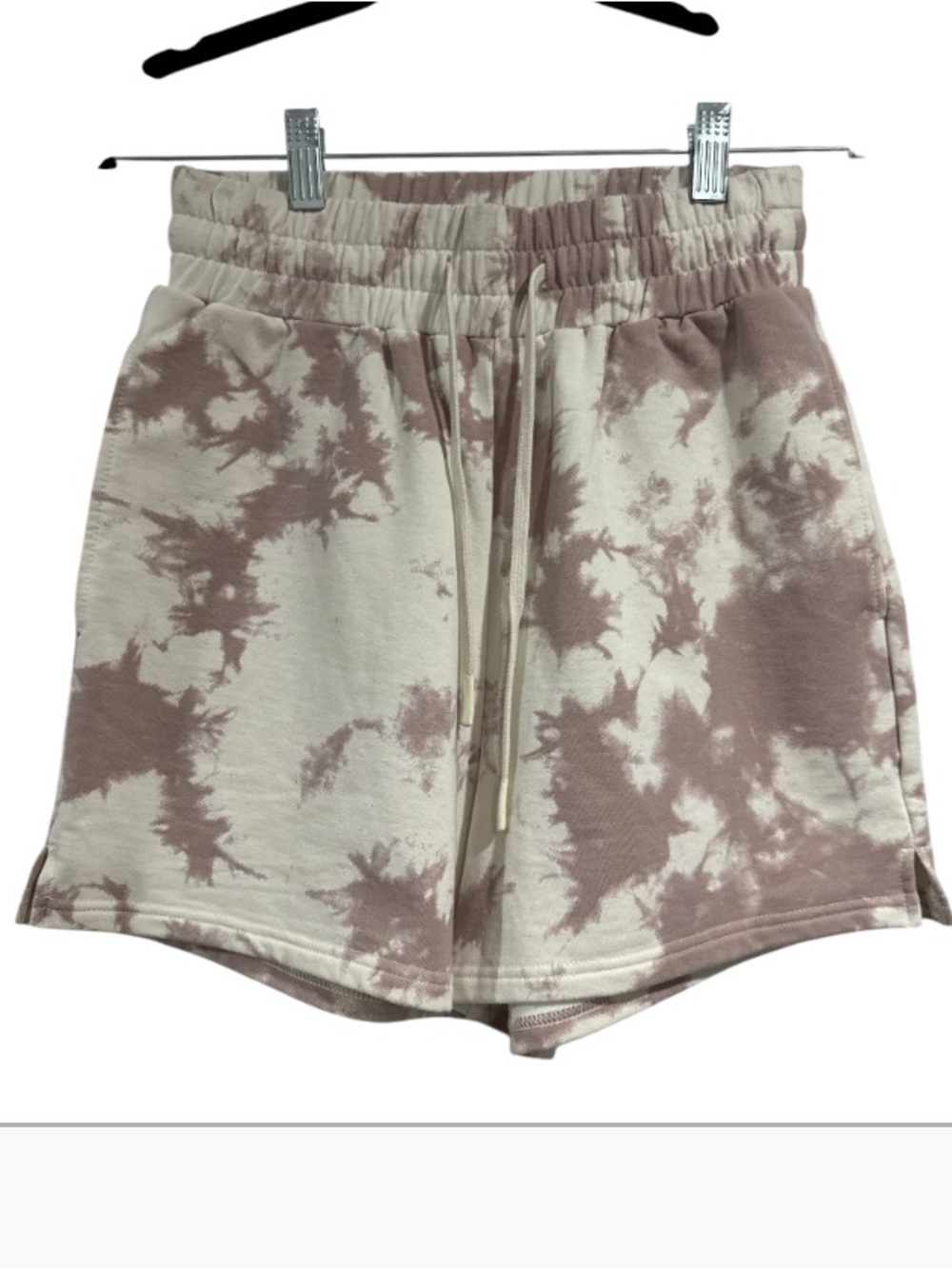Varley Tie Dye Lounge Shorts in Neutral Pink Cream XS
